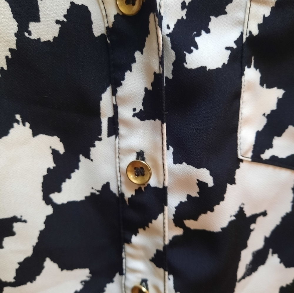 The Limited Black & White Dress Houndstooth Tunic Dress - Picture 4 of 10